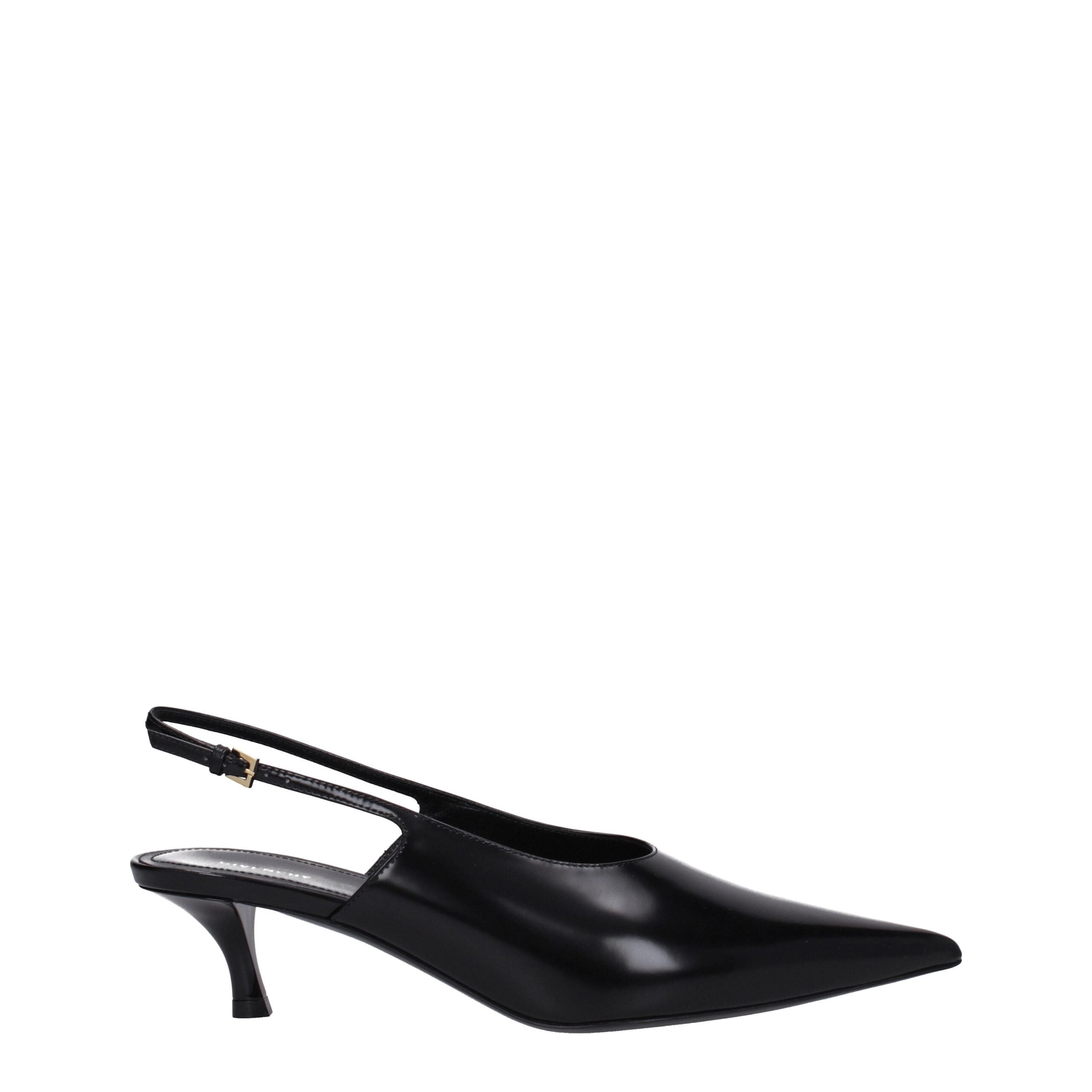 Givenchy Black Leather Sandal